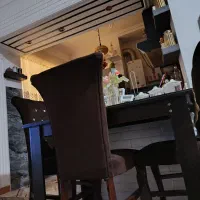 میز ناهار خوری چهار نفره با چهار صندلی کاملا سالم|میز و صندلی غذاخوری|رشت, حمیدیان|دیوار