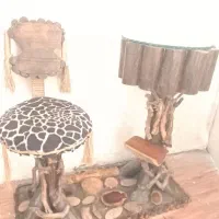 میزتلفن چوبی