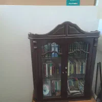 کتابخانه با چوب گردویی طول۱۲۵ عرض۱۰۵|کتابخانه، شلف، قفسه‌های دیواری|تبریز, |دیوار