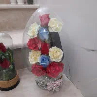 بکس  شیشه ای گل مصنوعی نو نو سالم|گل مصنوعی|قم, شهدا|دیوار