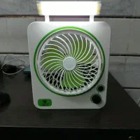 پنکه رومیزی شارژی ، چرخشی چراغ شب