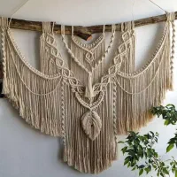 دیوارکوب و دیوارآویز مکرومه