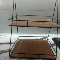 استند چوبی دو طبقه