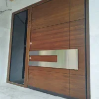 آرازدرب  pivotدرب لابی درب پیووت درب ویلا مشکی