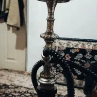 قلیون  تنه برنج بسیار تمیز و زیبا و یکی هم هدیه