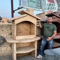 نیمکت ابنما گلدان باربیکیو الاچیق زیبا مجسمه زمانی|مصالح و تجهیزات ساختمان|عباس‌آباد, |دیوار