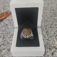 انگشتر زمرد پنجشیر. انگشتر شجر پاییزه. پلاک فیروزه