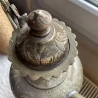 آفتابه برنجی زیبا کلکسیونی قدیمی|کلکسیون اشیاء عتیقه|اندیشه, شهرک صدف|دیوار