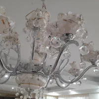 لوستر سرامیکی ۸ شاخه ۱۲ شعله|لوستر و چراغ آویز|تهران, آهنگ|دیوار