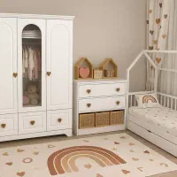 تخت خواب دخترانه گالری% صنایع چوبی پاسارگاد