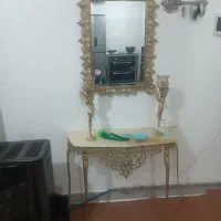 آینه و شمعدان برنز