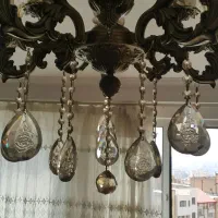 یک عدد لوستر برنز اصل|لوستر و چراغ آویز|تبریز, |دیوار