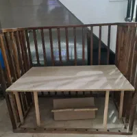 تخت نوزاد چوب گردو