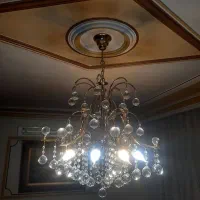 ۳ عدد لوستر کریستال و فلز نو وتمیز