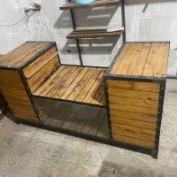 دکور چوبی|کتابخانه، شلف، قفسه‌های دیواری|تربت‌حیدریه, شهرک ولیعصر|دیوار