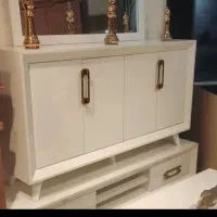 ست کامل آینه کنسول و جاکفشی MDF براق