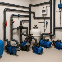 اجرا و راه اندازی استخر و موتورخانه