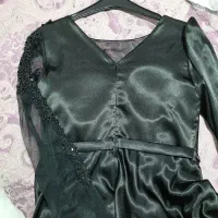 لباس مجلسی مشکی ساتن ترک|لباس|محمدیه-قزوین, |دیوار