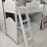 تخت دوطبقه تمام چوبی 5سال ضمانت|تخت و سرویس خواب|قزوین, |دیوار