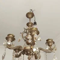 لوستر برنز طرح ورساچ شیک و مجلسی|لوستر و چراغ آویز|تبریز, |دیوار