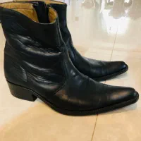 نیم بوت چرم اصل