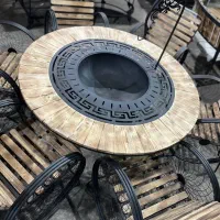 میز اتشدان گرد ۱۳۰ طرح ورساچه روف گاردن ،رستورانی