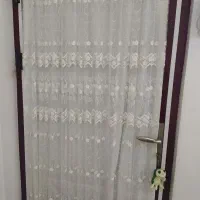 پرده گیپور با کتیبه و کرکره ای فلزی اشپزخانه|پرده، رانر، رومیزی|گرگان, |دیوار