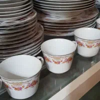 سرویس چینی ۶ نفره کامل ۶۵ پارچه ساخت ژاپن|ظروف سرو و پذیرایی|کرج, شهرک پردیسان|دیوار