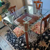 میز و صندلی ۴ نفره|میز و صندلی غذاخوری|اردبیل, |دیوار