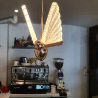 لوستر پروانه و مراکشی و گل مصنوعی