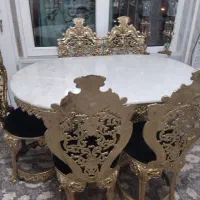 میز نهار خوری ۶ نفره الیاژ|میز و صندلی غذاخوری|سنندج, |دیوار