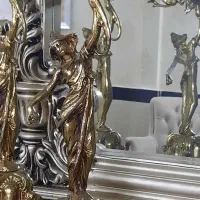 شمعدان آلومینیوم طلایی|صنایع دستی و سایر لوازم تزئینی|گلستان (تهران), |دیوار
