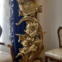 ساعت کنار سالنی طلایی|ساعت دیواری و تزئینی|کرج, شهرک جهان‌نما|دیوار