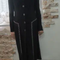مانتو ریون مشکی وشومیزسفیدمشکی