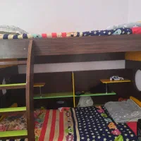 کمد لباس و تخت نوجوان به فروش میره|تخت و سرویس خواب|سمنان, |دیوار