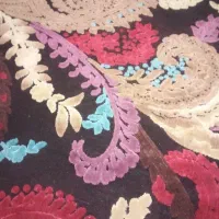 فرش گرد ۱در۱و۱.۵در۱.۵ماشینی گل برجسته|فرش|مشهد, سلام|دیوار