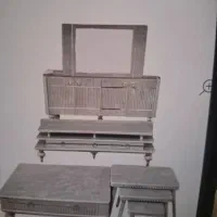 ست کنسول و میز تی وی آراد چوب|بوفه، ویترین، کنسول|ری, شهید بهشتی|دیوار