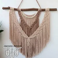 دیوار کوب مکرومه|صنایع دستی و سایر لوازم تزئینی|صومعهسرا, |دیوار