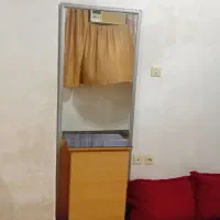 آینه ایستاده قدی جنس چوبی و فلز