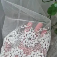 پرده تور دانتل باکیفیت مناسب پذیرایی|پرده، رانر، رومیزی|دلیجان, |دیوار