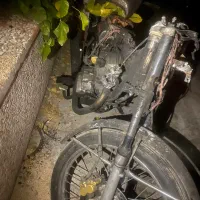 کویر ۲۰۰ccمدل ۹۴ اتش گرفته