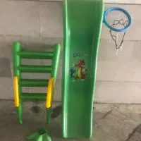 سرسره بازی ۴ پله با سبد بسکتبال کاملا نو زیر قیمت