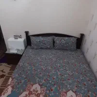 تخت دونفره چوبی با کف تخت