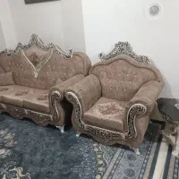 مبل هفت نفره و میز عسلی و میز بار