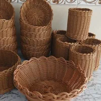 انواع سبد حصیری پلاستیکی|صنایع دستی و سایر لوازم تزئینی|فرمهین, |دیوار