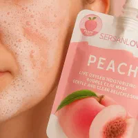 ماسک حبابی خاک رس میوه ای مرطوب کننده و خنک کننده|آرایشی، بهداشتی، درمانی|قم, چهار مردان|دیوار