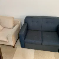 مبل تخت خواب شو دو نفره سرمه ای