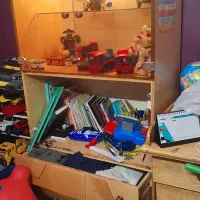 سرویس خواب کودک و نوجوان با میز تحریر چوب اصل