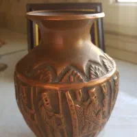 گلدان مسی قلک تابلو ساعت قندان سنگی