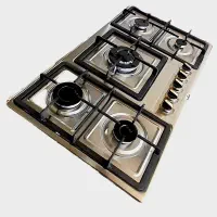 اجاق گاز ترموکوپل دار صفحه استیل ( چدن طرح بوش )